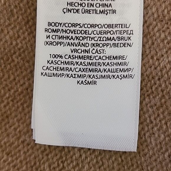 Polo Ralph Lauren Cashmere Turtleneck Sweater Camel Tan Size L Black Label - Picture 8 of 12